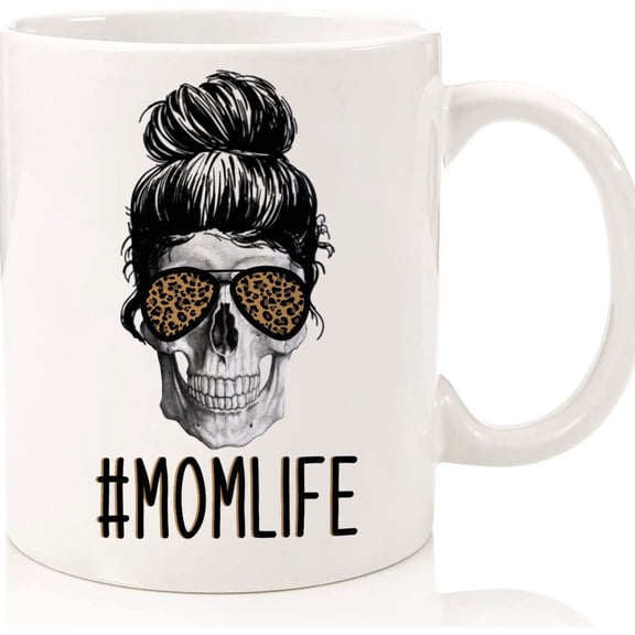 Mom Life Mug Top Bun Getting It Done Mom Mug Funny Gift For Her Mom Boss Working Mom Birthday Gift For Her Mother's Day Gift, Ceramic Novelty Coffee Mugs 11oz, 15oz Mug, Tea Cup, Gift Pr