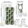 thumbnail image 2 of Baby Fruit Food Feeder Set Silicone for Secure and Easy Self-feeding with Freezer Tray, 2 of 4