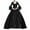 Black, variant on Womens Retro Party Princess Cosplay Lace Floor Length Dress