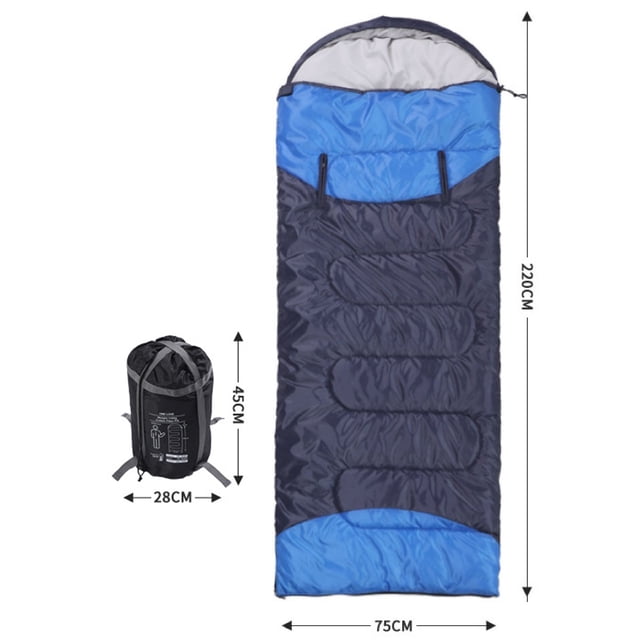 Washed Cotton Liner Envelope Thermal Sleeping Bag Hooded Waterproof Sleeping Bag for Camping