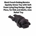 thumbnail image 3 of Black French Bulldog Squishy Stress Toy with Soft Foam Lying Dog Design, Single Piece, for Kids and Adults, Relaxation Toy, 3 of 3