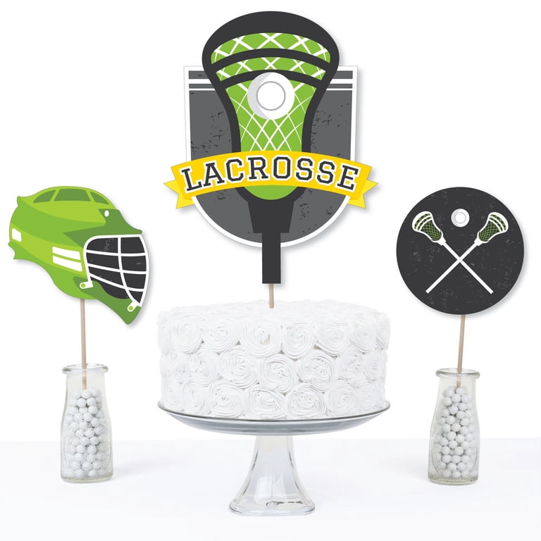 Big Dot Of Happiness Lacrosse Party Decor - "Lax To The Max" Centerpiece Sticks, Set Of 15 Table Toppers