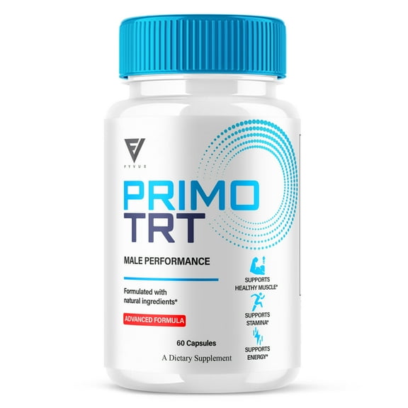 Primo TRT Supplement PrimoTRT Premium Support Pills, Primo TRT Maximum Strength Advanced Support (60 Capsules)