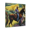 thumbnail image 2 of Grazing Horses Scene - Canvas, 2 of 10