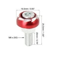 thumbnail image 2 of Unique Bargains 4pcs 6mm Metal Motorcycle License Plate Frame Bolt Screw Fastener, 2 of 6