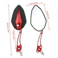thumbnail image 3 of Pair 8mm 10mm Motorcycle Rearview Mirrors Aluminum Alloy Arm, Ultra Clear Vision, Paint Finish Shell, Universal Fit, 3 of 7