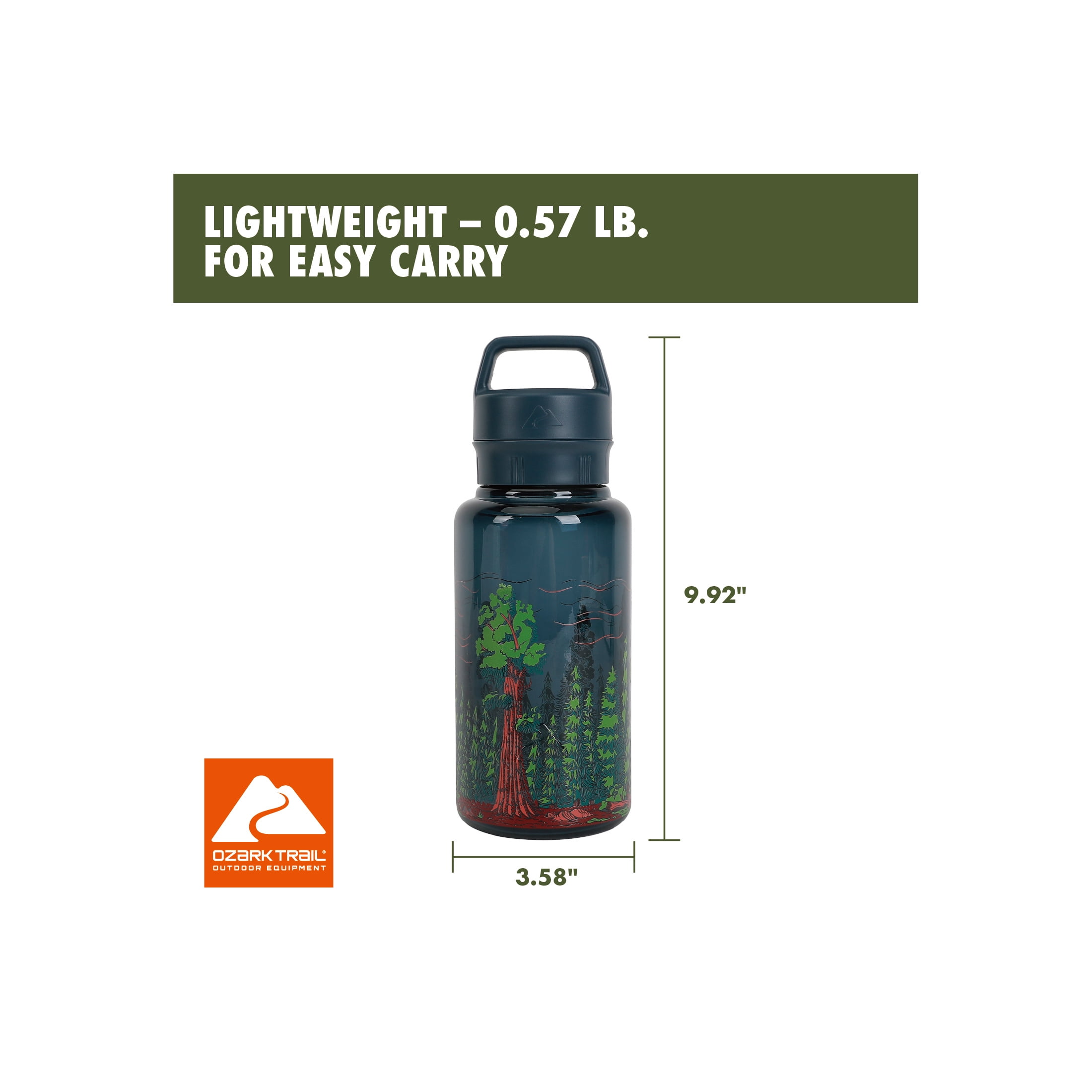 Ozark Trail 32 oz Chug Tritan Water Bottle - Ancient Forest Design