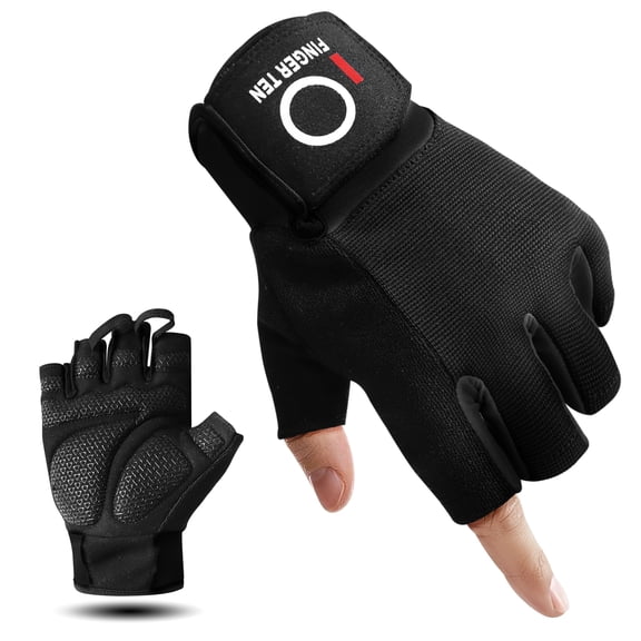Men's Breathable Workout Gloves for Gym Training Weight Lifting and Cycling Snug Fit