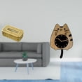 thumbnail image 2 of Elegante Juego De Almacenamiento De Pañuelos Y Reloj De Pared Con Diseño De Gato Para Baño, Cocina, Oficina, Hogar, Restaurante, Decoración Y Regalo De Inauguración De La Casa., 2 of 7