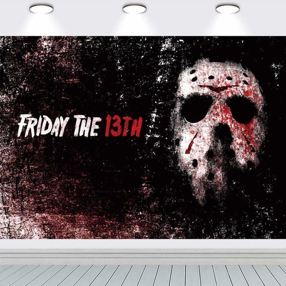 Jason Voorhees Friday The 13th Backdrop Taspestry Banner Party Supplies Background Poster Decor Decorations