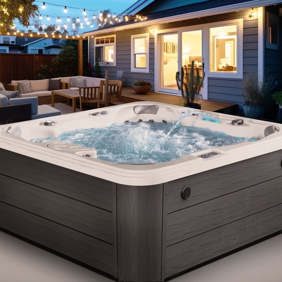 Aqualife by Strong Spas Destination 6 Person 80-Port Non-Lounger Spa, 59 Jets