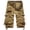 Khaki, variant on WWV Big and Tall Cargo Shorts for Men Men's Work Shorts Pockets Zipper Shorts Solid Color Fashion Casual Loose Fit Weekend Sports Workwear Pants Army Green L