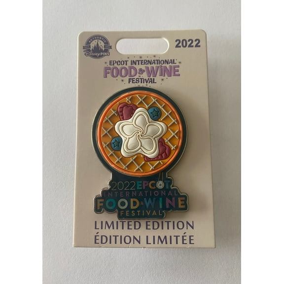 Disney EPCOT Food & Wine Festival 2022 Waffle Limited Pin New with Card