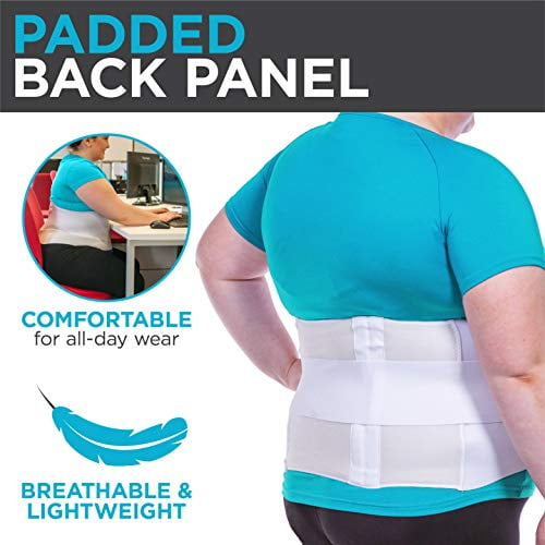 BraceAbility Plus Size 5XL Bariatric Back Brace - Obese Support Girdle for  Lower Lumbar Back Pain in Big and Tall, Extra Large, Heavy or Overweight Me