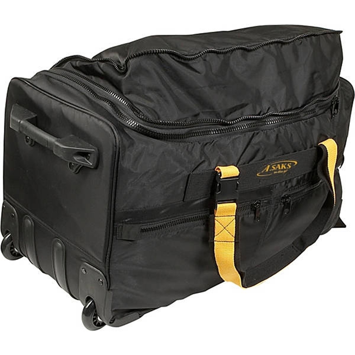 a saks rolling duffel bag