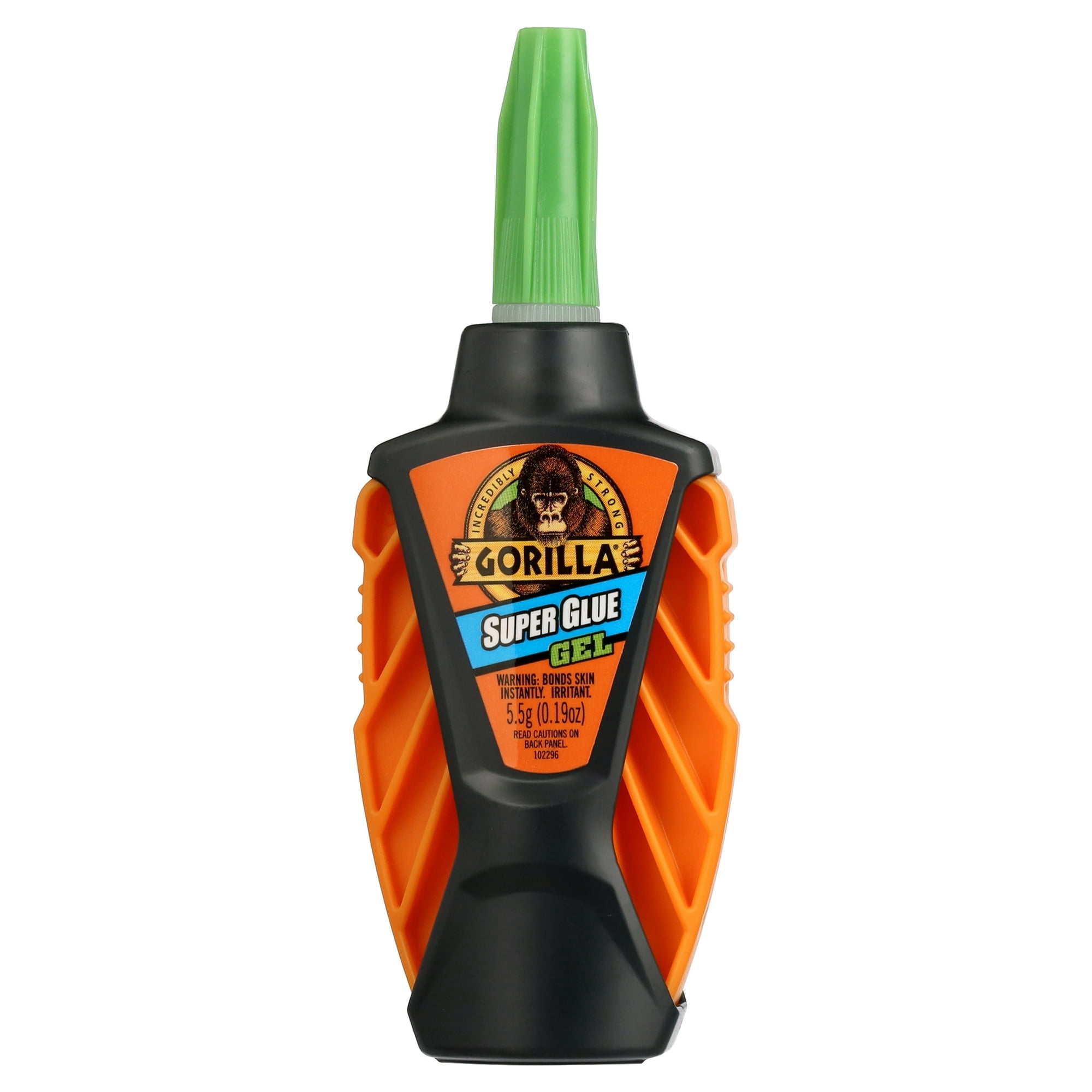 Gorilla Glue Clear Micro Precise Super Gel Bottle, 5.5 Grams, initial dry time 10-45 seconds - Pack of 4