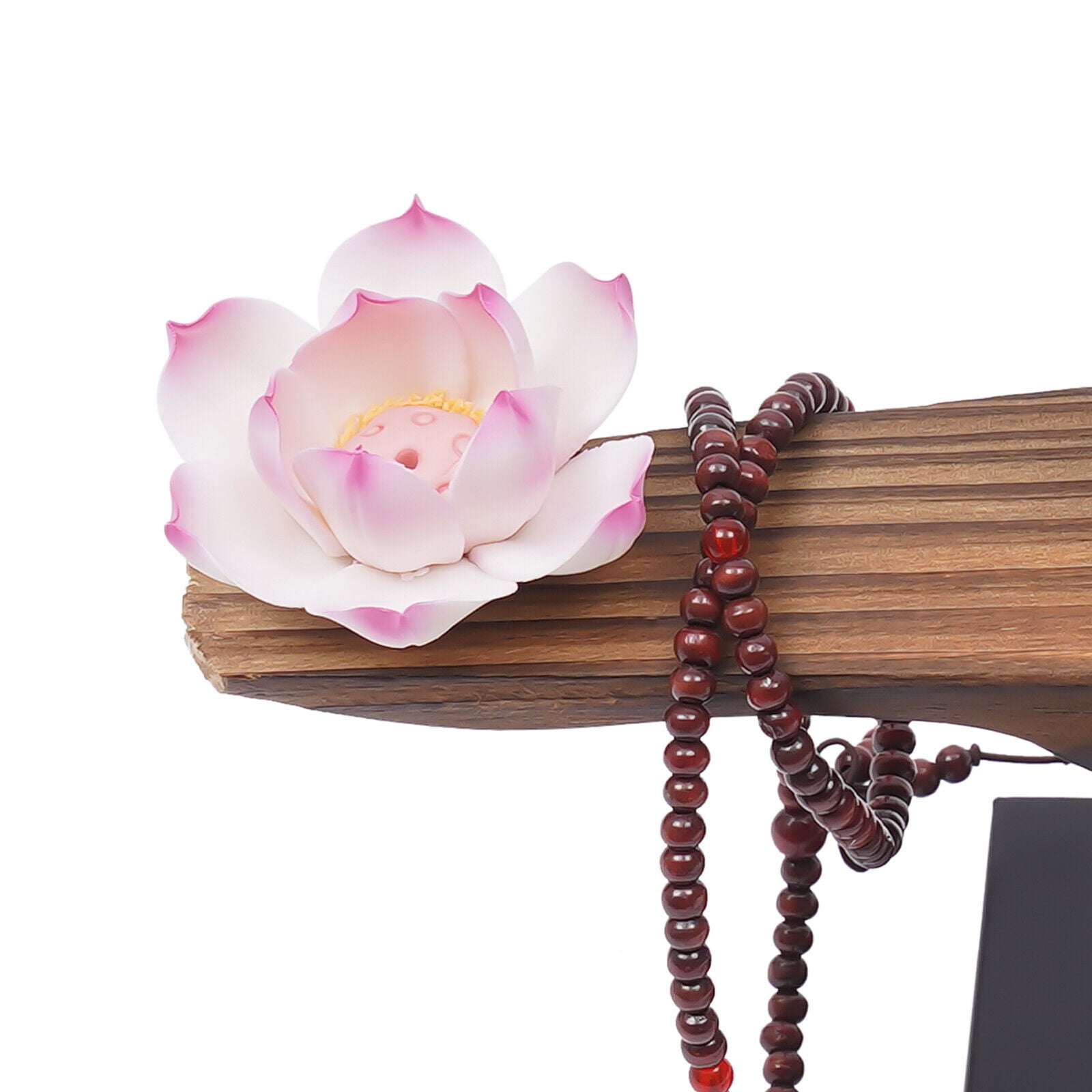 Corded Electric LED Cone Backflow Incense Burner Holder Smoke Fountain Waterfall Home Decor