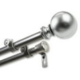 thumbnail image 2 of Domovina Elias 13/16" Double Curtain Rod-Color:Satin Nickel,Size:120-170", 2 of 2