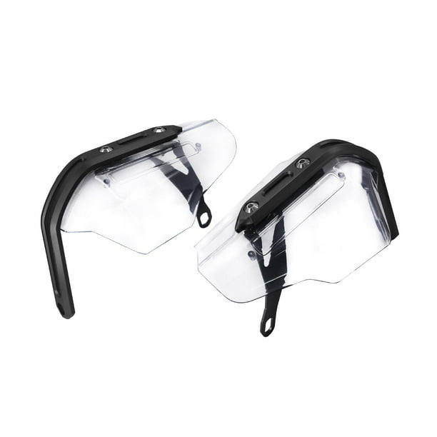 2 protectores de mano para motocicleta, Deflector de viento para manillar, accesorios para ciclismo, guardamanos para motocicleta para montar en Claro y negro