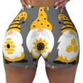 thumbnail image 2 of Uemuo Bee Kind Pattern Women Workout Impact Shorts Scrunch Butt Lifting Gym Shorts Seamless Booty Biker Shorts-Medium, 2 of 8