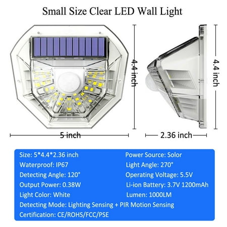 

Solar Power 40 LEDS Light PIR Motion Sensor Outdoor Security Lamp Wall Garden