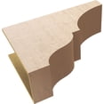 thumbnail image 6 of 12"W x 36"D x 24"H Classic Asheboro Rough Cedar Woodgrain TimberThane Corbel, Primed Tan, 6 of 6