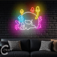 thumbnail image 3 of C-CRAFT Mushroom Skull Neon Sign LED Light 30 inch for Home Bar Decor, 3 of 5