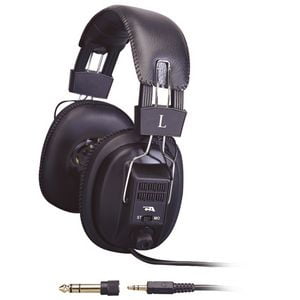 Connector Circumaural Headphone - Cyber Acoustics Pro Series ACM-500RB Headphone - Stereo - Mini-phone - Wired - 20 Hz 20 kHz - Gold Plated - Over-the-head - Binaural - Circumaural - 6 ft Cable