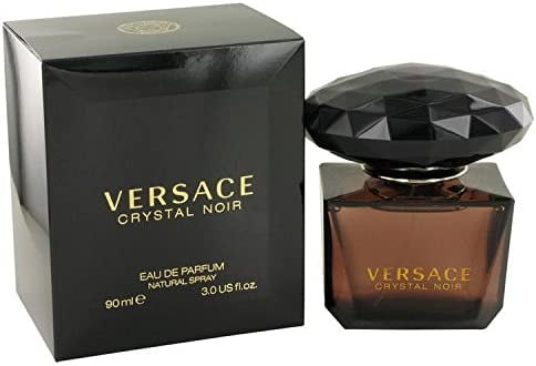 Versace Crystal Noir Perfume for Women, Eau De Toilette Spray, 3.0