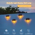 thumbnail image 3 of Mistaha 4PCS Solar Butterflies Light Shadow Wall Lamp Outdoor Landscape Decoration LEDs Solar Powered IP65, 3 of 8
