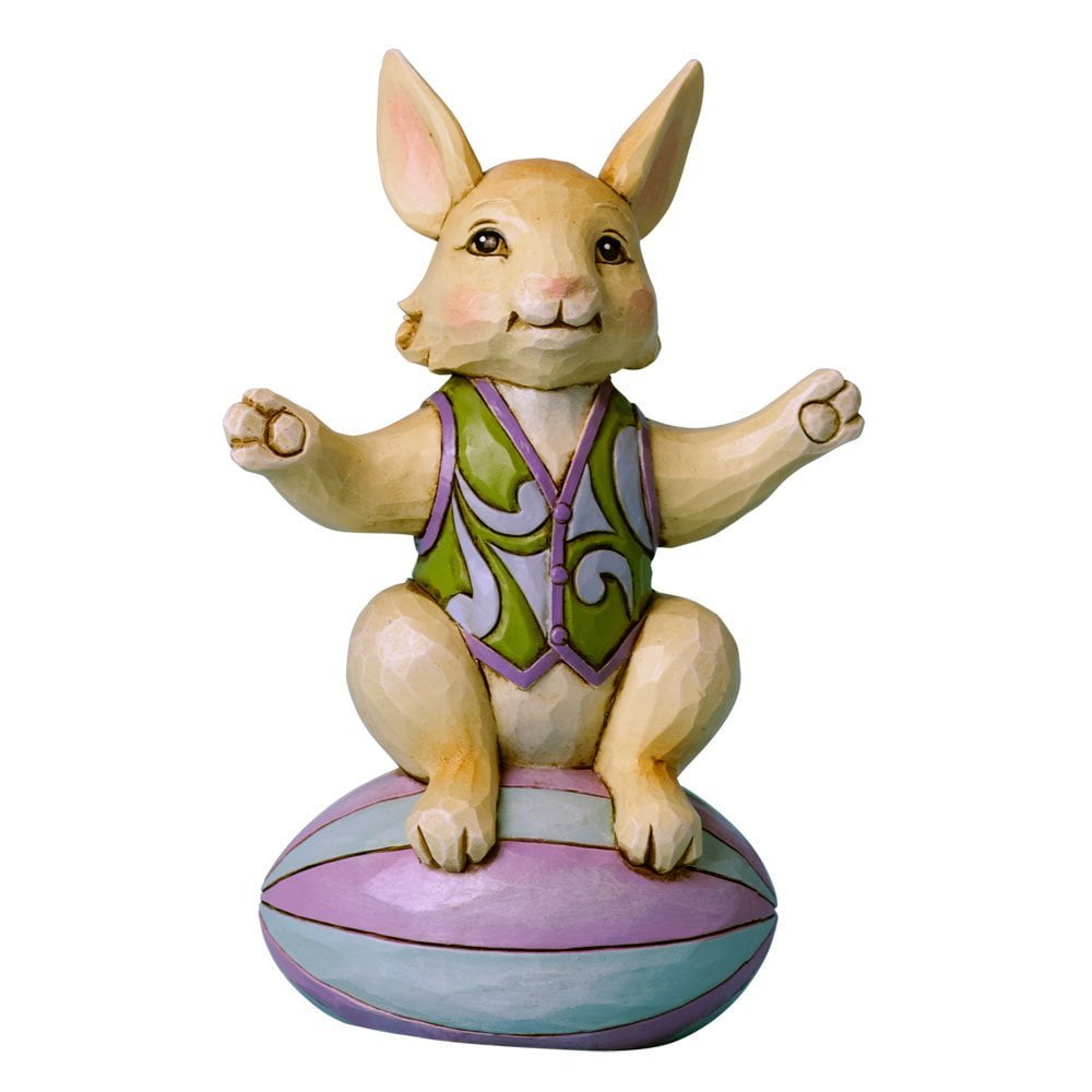 Enesco Jim Shore Heartwood Creek Mini Bunny with Easter Basket Figurine