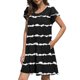 thumbnail image 2 of Vestido estampado de bolsillo con cuello redondo y mangas cortas cruzadas sasuales a la moda para mujer Pompotops ghjkhdj11069, 2 of 7