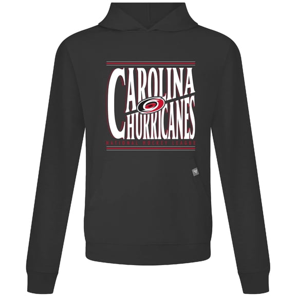 Men's Levelwear  Black Carolina Hurricanes Relay Powerhouse Pullover Hoodie