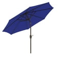 thumbnail image 4 of Polytrends Holme 9-foot Steel Market Patio Umbrella with Tilt-and-Crank Navy Blue, 4 of 5