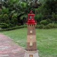 thumbnail image 2 of LED Solar Powered Lighthouse, 360 Degree Rotating Lamp Courtyard Decoration Waterproof Garden Towers Statue Lights A, 2 of 5