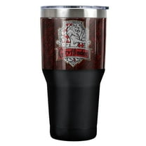 Harry Potter Gryffindor House Crest Stainless Steel Tumbler 30 oz Coffee Travel Cup, Vacuum Insulated & Double Wall with Leakproof Sliding Lid