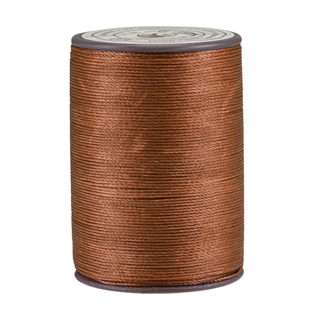 Unique Bargains Deep Brown Polyester Waxed Thread, 175 Yards
