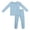 Sky Blue, variant on Boys' Solid Color Pajama Set, Kids 2-Piece Long Sleeve Top and Pants Loungewear, Soft Comfortable Home Wear Sleepwear for Toddlers and Children, Casual Indoor Outfit Blackish Green