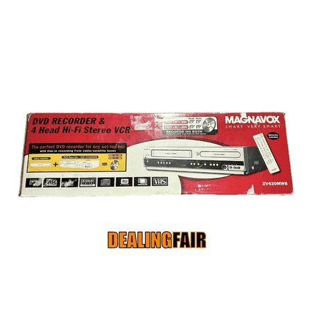 Magnavox ZV420MW8 (New) DVD Recording & 4 Head Hi-Fi Stereo VCR with Line-in Recording