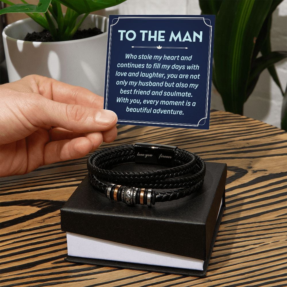 To My Husband To the Man Who Stole Love You Forever Bracelet