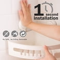 thumbnail image 2 of Estante de ducha sin perforación Soporte de ducha de esquina 1 Segunda instalación Capacidad de carga de 10 KG Almacenamiento impermeable para azulejos Pared de ducha Baño Cocina JAMW Sencillez, 2 of 5