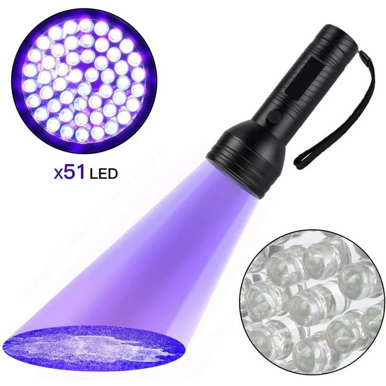 ULTRAFIRE UV Flashlight for Resin Curing, 395nm LED UV Curing Light,  Zoomable Blacklight Flashlight for Pet Urine, Cat Dog Stains, Bed Bug,  Household