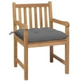 thumbnail image 5 of vidaXL 2/4/6/8x Solid Teak Wood Garden Chair with Multi Color Cushions Lounge, 5 of 139