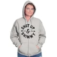 thumbnail image 5 of Shut Up and Shimmy Dancer Dancing Zip Hoodie Sweatshirt Women Brisco Brands M, 5 of 6