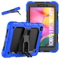 thumbnail image 1 of ELEHOLD for Samsung Galaxy Tab A 8.0 (2019) SM-T290/SM-T295 Ragged Case, Soft Silicone Hard PC Shoulder Strap Built-Kickstand Anti-Drop Shockproof Heavy Duty Protective Cover Case,Darkblue, 1 of 9