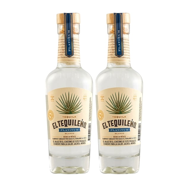 Duo Pack Tequila El Tequileño Platinum Blanco 375 Ml El Tequileño Tequila Blanco