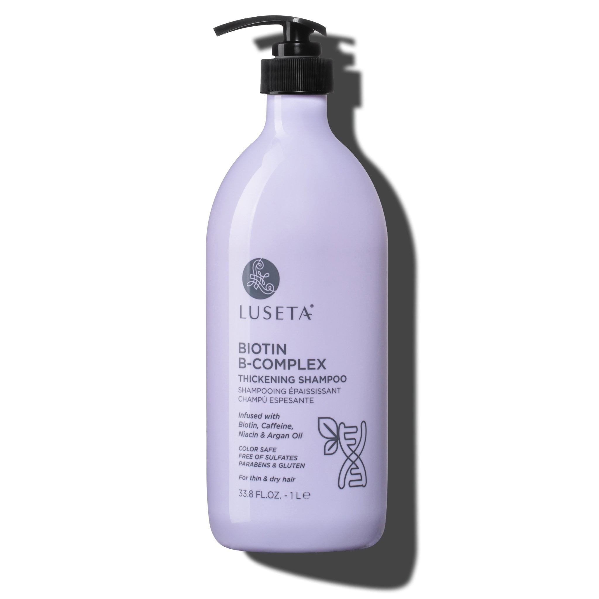Luseta Biotin B-Complex Thickening Hair Loss Shampoo for Thin &amp; Dry Hair - Free Paraben Color Safe - Walmart.com