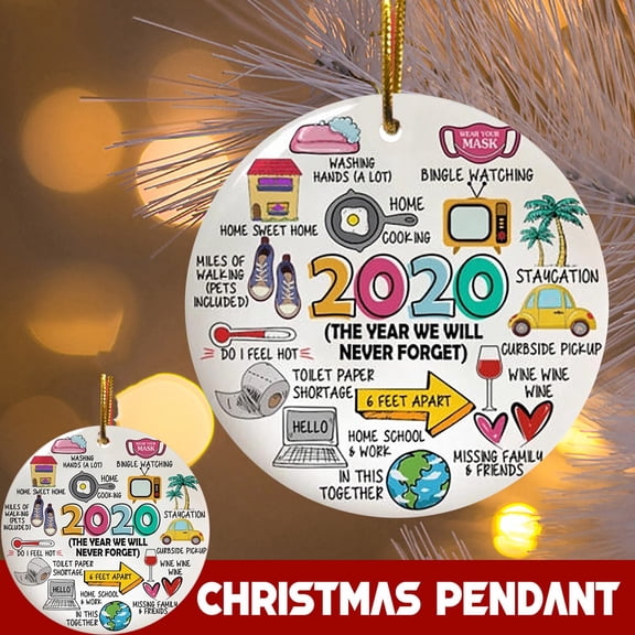 Gcvizuso Christmas Ornaments Clearance! Christmas Hanging Decorations, 2020 Christmas Ornaments, Unique Christmas Hanging Ornament for Christmas Tree