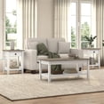 thumbnail image 4 of Pemberly Row Farmhouse Coffee Table With Set of 2 End Tables and Drawers, 4 of 9