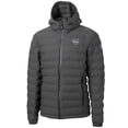 thumbnail image 2 of Men's Cutter & Buck Gray Philadelphia Phillies Mission Ridge Repreve- Eco Insulated Full-Zip Hoodie Puffer Jacket, 2 of 3